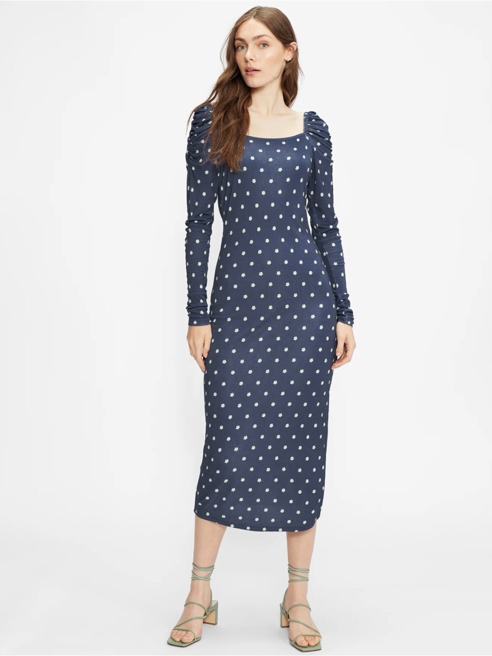 Ted Baker Meegwin Ditsy Spot Jersey Dress Size 1 / XS